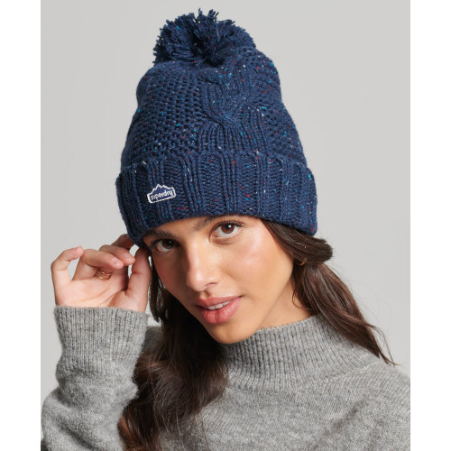 Superdry Γυναικείο σκουφάκι Cable Knit Bobble Beanie